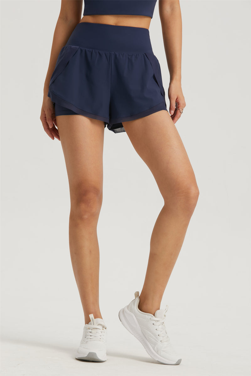 2 in 1 Running Shorts with Pocket